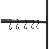  Ljestve za vješalicu za ručnike s 5 razina crne 58x175 cm željezne | Eponuda.com