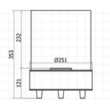 Planika Lotus - BIO kamin 35,3x25,1 cm 2,5kW | Eponuda.com