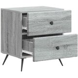  Noćni ormar s ladicama 2 pcs Siva sonoma 43 x 34 5 x 47 5 cm | shoptok.hr