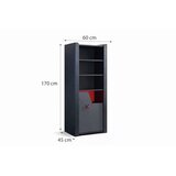 Hanah home Bookshelf, crna Slike