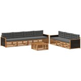  Set vanjskih sofa 8 pcs Prirodna i antracit 79 x 79 x 37 cm | shoptok.hr