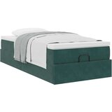 vidaXL okvir kreveta s madraca tamnozeleni 100x200cm baršunasti | shoptok.hr