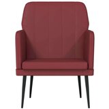  Fotelja crvena boja vina 61 x 78 x 80 cm od umjetne kože - boja crnog vina 1 | shoptok.hr