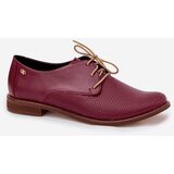 Zazoo Women's Leather Elegant Lace-up Shoes 4238 Bordeaux | Shoptok.si
