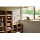 Hübsch Regal v hrastovem dekorju v naravni barvi 80x95x30 cm Disco – | Shoptok.si