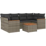  7-dijelni set vrtnih sofa sivi od poliratana | shoptok.hr