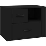 The Living Store Nočna omarica črna 60x36x45 cm inženirski les - Nočna Omarica, (21420727) | Shoptok.si