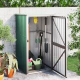 vidaXL Vrtno spremište zeleno 88 x 89 x 161 cm pocinčani čelik Cijene