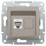 Schneider Electric Asfora Mrežna utičnica CAT6 (Bronca, 1-struko, RJ45, bez okvira) | shoptok.hr