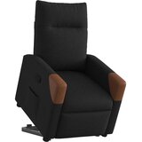  Naslonjač na podizanje od tkanine crni | shoptok.hr