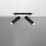 Nice Lamps črna stropna svetilka 6x30 cm mira – | Shoptok.si