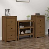  Komode 2 kom boja meda 40x35x80 cm od masivne borovine | shoptok.hr
