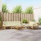  Set vanjskih sofa 6 kom. Bijela i krem | shoptok.hr