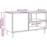 Ormarić za ploče staro drvo 84,5x38x48 cm od konstruiranog drva | shoptok.hr