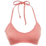 Trendyol pink frill detailed bikini top
