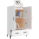  Visoka komoda bijela 70 x 31 x 115 cm od konstruiranog drva | shoptok.hr