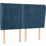 Maison Chic vzglavna omarica - nočna omarica - posteljna omarica z ušesi temno modra 147x23x118/128 cm žamet, (21711705) Cene