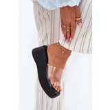 Boto Womens sandals with transparent strap on wedge black Meltiana | shoptok.hr