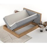 Maison de Rêve Siva/v naravni barvi boxspring postelja s prostorom za shranjevanje 160x200 cm Asahi – | Shoptok.si