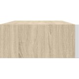  Zidne police s ladicom 2 kom hrast i bijele 40x23,5x10 cm MDF | shoptok.hr