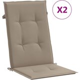 vidaXL Blazine za vrtne stole 2 kosa taupe 120x50x3 cm blago, (20623737) | Shoptok.si