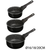 Five Set 3 posude sa drškom 16/18/20 cm aluminijum bakelit crna (135112) | ePonuda.com