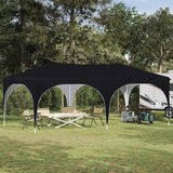  Rastezljivi šator za zabave Crna 575 x 288 x 245 cm Cijene