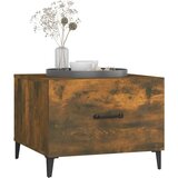  Stolići za kavu s metalnim nogama 2 kom boja hrasta 50x50x40 cm | Shoptok.si