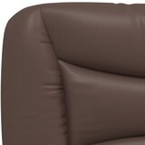 Krevet s madracem Hvar smeđi 90 x 200 cm od umjetne kože | Eponuda.com