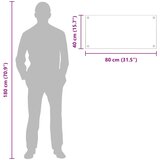  Kuhinjski zid 2 pcs Crna 80 x 40 cm Staklo otporno na udarce | shoptok.hr