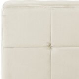  Stolica za opuštanje 65 x 79 x 87 cm krem bijela baršunasta | Eponuda.com
