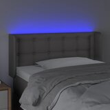  LED uzglavlje sivo 93x16x78/88 cm od umjetne kože | shoptok.hr