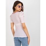 Factory Price Blouse-FN-BZ-4591.06P-white-pink | Shoptok.si