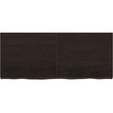 Kupaonska radna ploča tamnosmeđa 120x50x(2-4) cm tretirano drvo | shoptok.hr