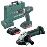 Metabo set aku bušilica odvijač bs 18 l 2Ah i aku brusilica w 18 ltx 125 quick Cijene