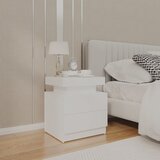 vidaXL noćni ormarić bijeli 45 x 35 x 52 od iverice Cijene