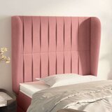  Uzglavlje s ušima ružičasto 93x23x118/128 cm baršunasto Cijene