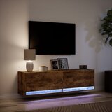  Zidni TV ormarić LED boja dimljenog hrasta 140x31x38 cm | Eponuda.com