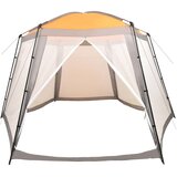 Šator za bazen od tkanine 500 x 433 x 250 cm sivi | shoptok.hr