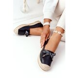 Kesi Espadrilles on straw sole S.Barski black | Shoptok.si