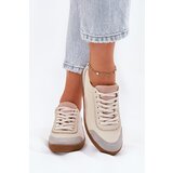 Zazoo Women's Leather Sneakers N1220 Beige | Shoptok.si