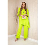 Kesi Włoski Set of blouse + pants with pendant neon green | Shoptok.si