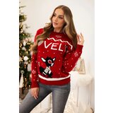 Kesi Christmas sweater with red lettering | shoptok.hr