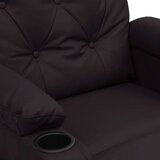  Masažna fotelja na podizanje od umjetne kože crna - Crna 1 | shoptok.hr