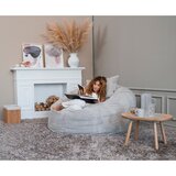 SLOWDOWN Temno siva vreča za sedenje iz rebrastega žameta Om 135 – | Shoptok.si