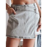 DStreet Spódnico-spodenki damskie jeansowe CHILL WRAP szara | Shoptok.si