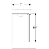 Geberit ormarić za lavabo 442 x 617 x 356 Smyle Square Sa 1 Vratima Bela 500.351 | Eponuda.com