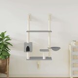  Penjalica za mačke sa stupom za grebanje siva 153 cm | shoptok.hr