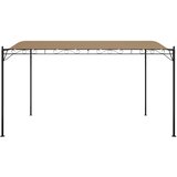 Nadstrešnica smeđesiva 4 x 3 m 180 g/m² od tkanine i čelika | shoptok.hr