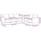  2-dijelni set sofa s jastucima boja cappuccina od umjetne kože | shoptok.hr